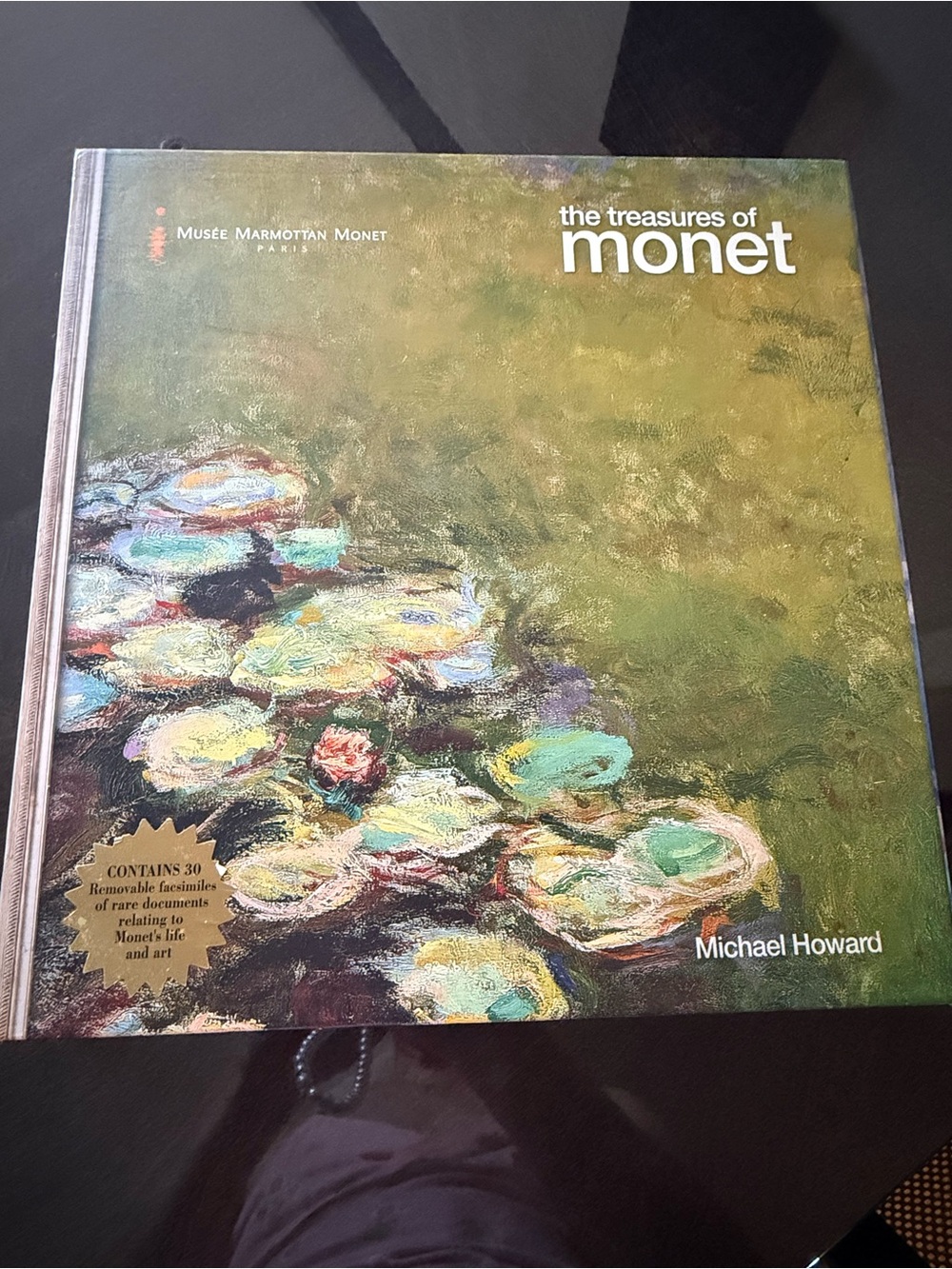 The Treasures of Monet Hardcover Art Book - Green Cover